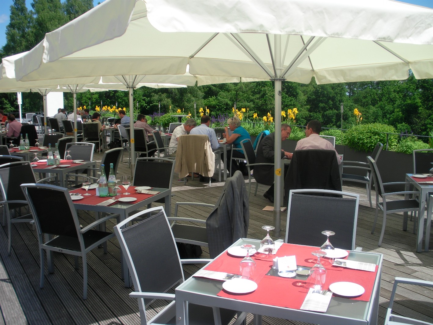 Terrasse des Global Leadership Center