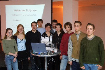 Teilnehmer der Talentacadamy 2004 bei Schlussveranstaltung im SiemensForum